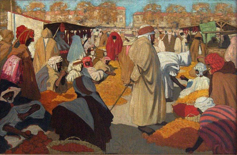 Henri Evenepoel Orange Market at Blidah